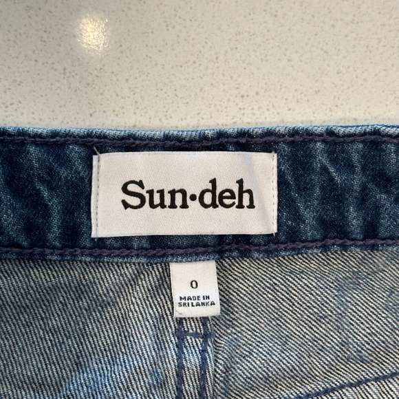 Artizia Sun-deh Women's Size 0 Floral Print High Waisted Straight Leg Jeans Blue - Picture 5 of 8